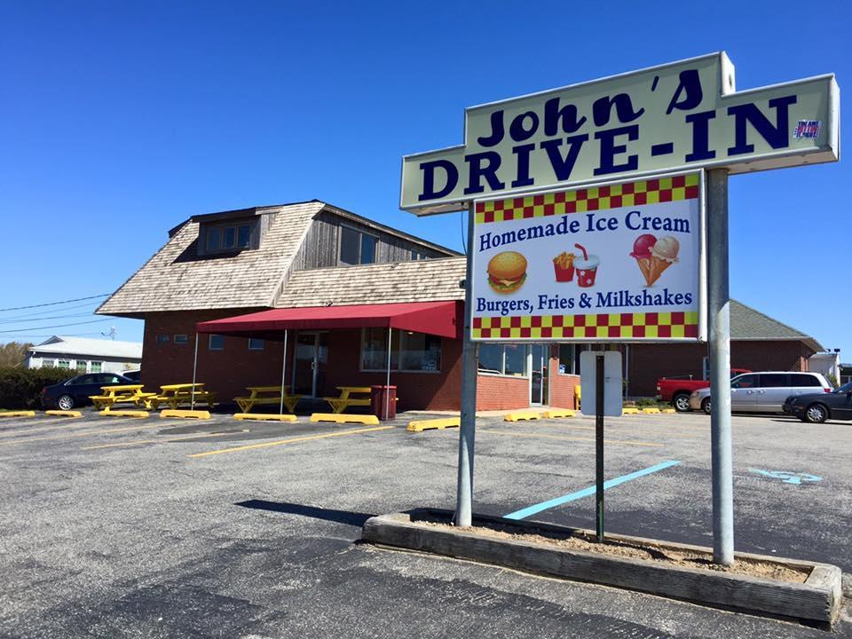 John's Drive In Sign, Montauk, NY USA